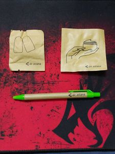 Air Astana Floral Print Pouch