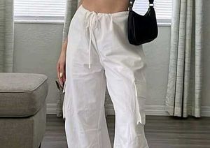 White Cargo Pants