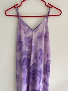 Floral One String Long Maxi Dress