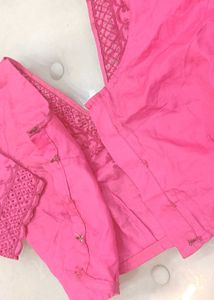 Pink Sequin Saree 💗