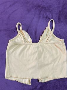 Button-Front Crop Tank