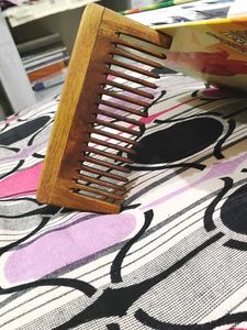 Wide Toothed Wooden  Neem Comb