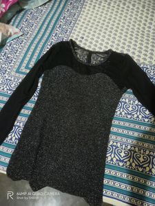 Black Shimmery Bodycon Dress