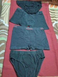 Combo Of Four Imported Fabrics Cotton Briefmen