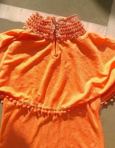 Orange Boxy Top