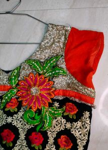 XXL Size Partywear Sequence Embroidery Kurta