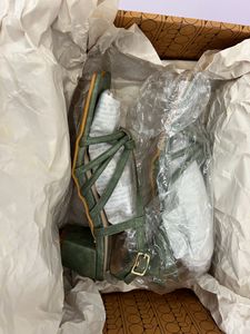 PAIO Olive Green Tie Up Heels