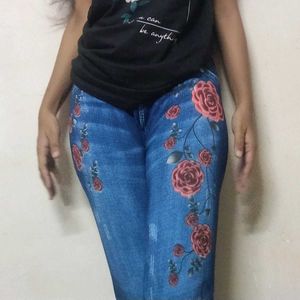 Beautiful And Comfortable Jeans Looking Leggings
