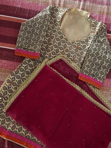 Nice festive suite with dupatta