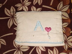 Custom Initial Pouch