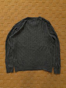 UNIQLO GRAPHITE GREY KNIT SWEATER