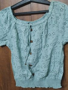 Women Sea Green Top