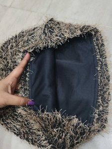 Faux Fur Mini Skirt