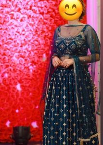 Elegant Blue Lehenga Choli Set