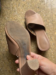 Luna Blu Nude Heeled Sandals