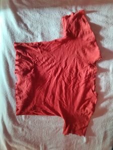 Cute Coral Embroidered Tee