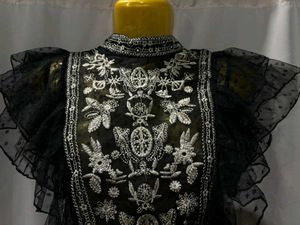 Elegant Black Ruffle Top