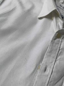 U.S. Polo Assn. Men White Cotton Tailoredfit Shirt