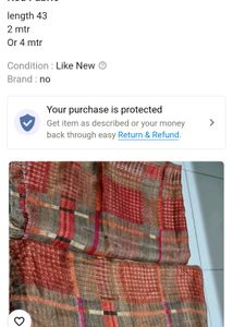 Sky Blue And Red Fabric