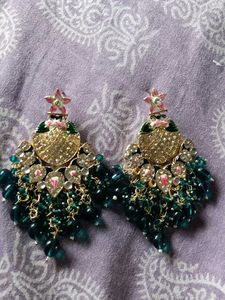 green jhumka