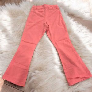 Coral Flare Leg Pants