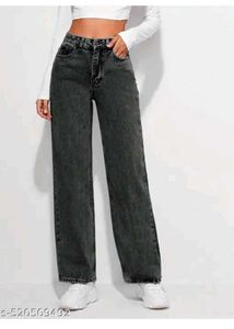 Straight Fit Jeans For Women And Girl