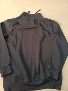 Stylish Navy Graphic Hoodie, M Size