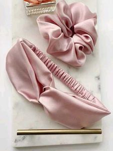 Combo Of Satin Scrunchies And Hairband
