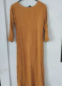Ethnic Kurta ✨ Dark Yellow Colour