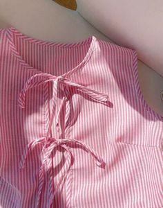 Pink Sleeveless Tie Up Top