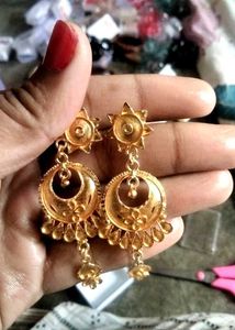 Golden Dangle Earrings
