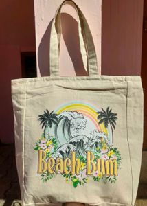 Beach summer Beige Travelling Bag