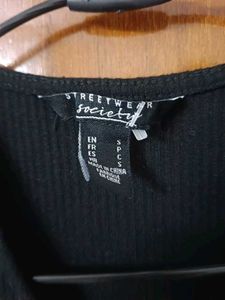 Black Bodycon Dress/ One Piece.