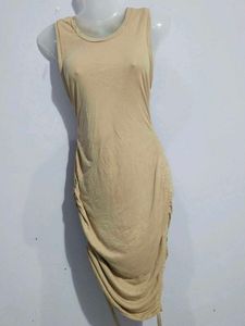 NUDE MIDI BODYCON