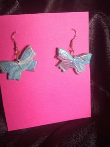 Blue Butterfly Earrings