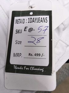 E@57 Size-28 Slim Jeans