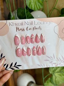 College Girls Nude Press On Nails