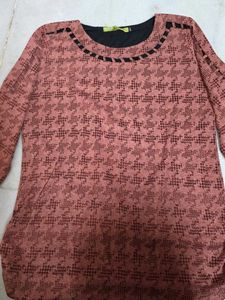Patterned Long Sleeve Top