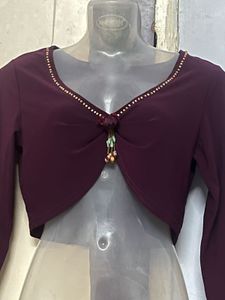 Pintrest Yk2 Embellished Bolero Jacket