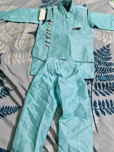 Boys&#39; Blue Duck Waistcoat Set