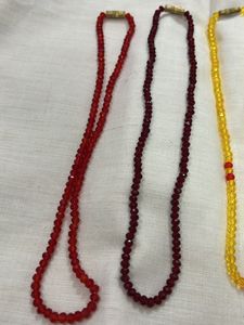 Set Of 4 Crystal Bead Necklace