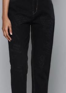 Sale ! Black Printed Jeans