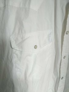 Vintage White Western Shirt For Men