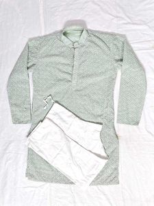 Men&#39;s Light Green Kurta