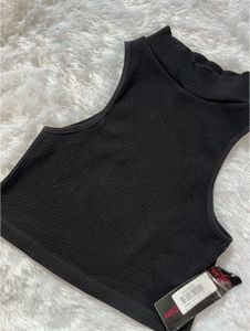 Black Turtle Neck Tank Top❤️