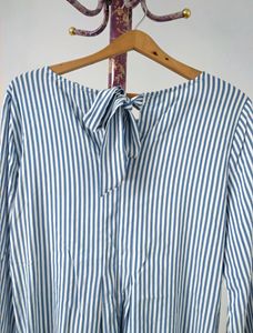 Blue &amp; White Striped Tunic