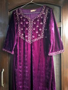 SASSAFRAS Velvet Kurta