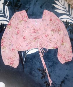 Floral Print Crop Top 🎀