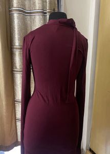 New Me NecknBelt Detail Bodycon Dress