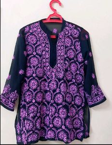 Embroidered Lucknow Kurti